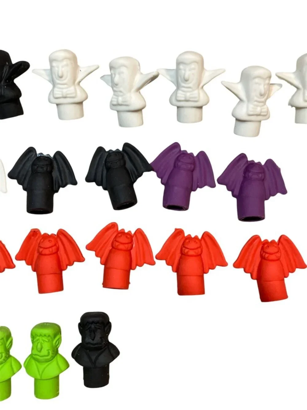 Halloween Themed Pencils and Erasers Set  Trick Or Treat Party Favors